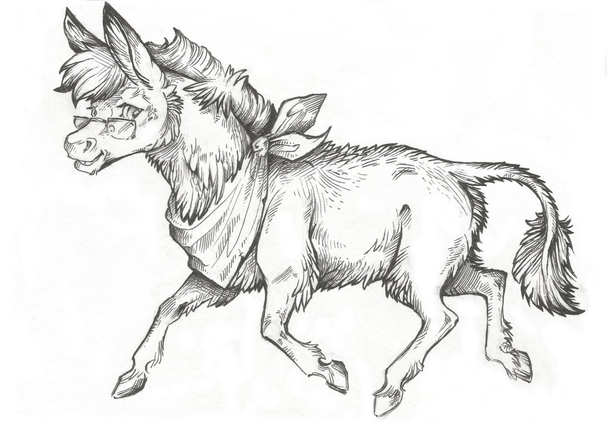 Taski_Guru's tweet photo. Line art of donkey characters (closed)
#lineart #equine #donkeyoc #line_art #mule #hybrid #hinny https://t.co/qNs8mTfleb