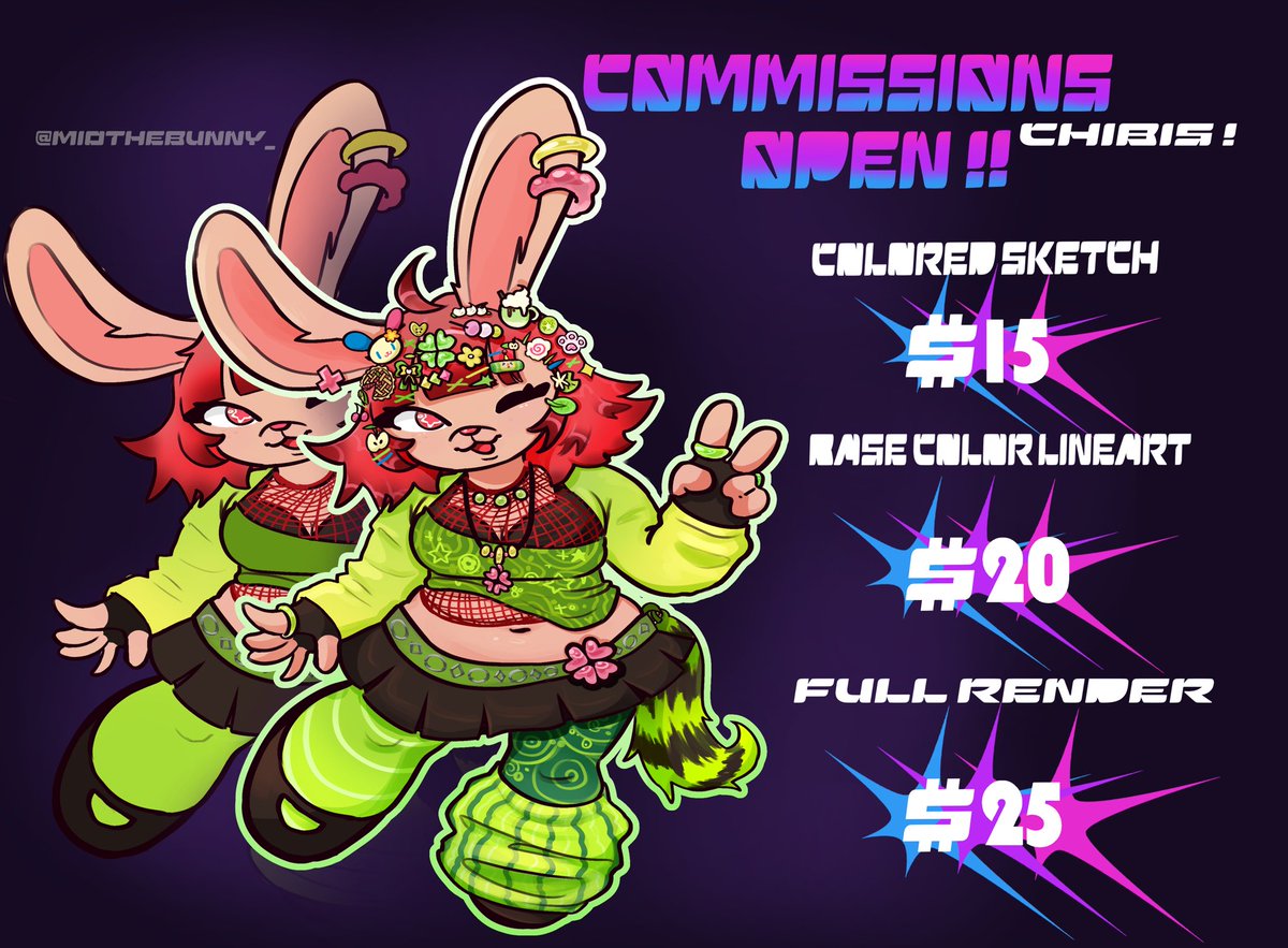 ☆ miothebunny ☆ || C0MMS OPEN || tweet media