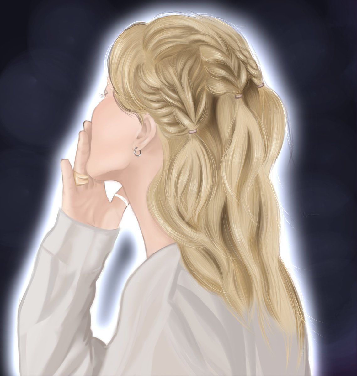 lovebtsfanarmy1's tweet photo. Pretty hair 👀🤭 

#bts #btsjimin #JIMIN #jimindrawing #jiminfanart https://t.co/KWL4Ii38KH