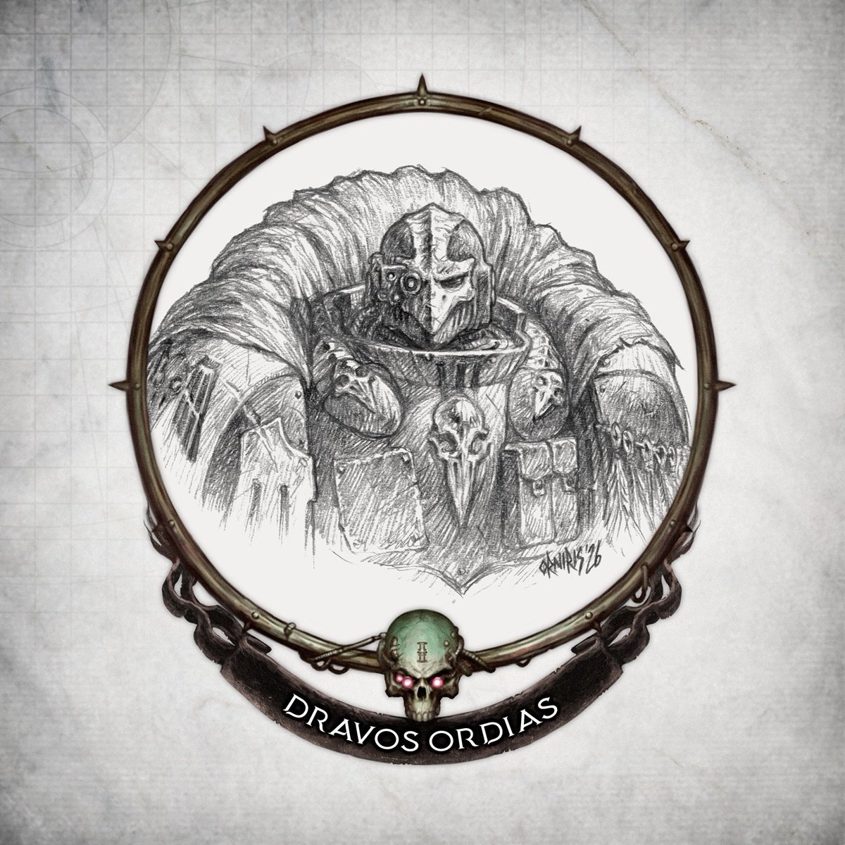 OrnirisTerensi's tweet photo. Grim Relic and Portraits 💀 https://t.co/j7XrD2lwrW

#warhammer #spacemarines #ravenguard #flesheatercourts #fanart #pencilart https://t.co/BNumajuTgx