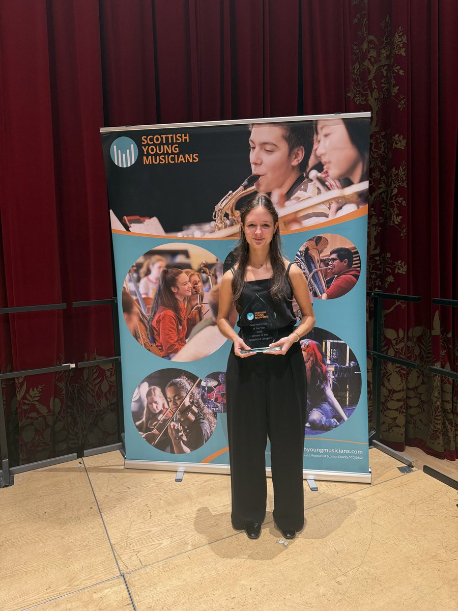 MusicSlc's tweet photo. Huge congratulations to Zuzanna who performed brilliantly @SYMusicians Solo Performer of the Year 2026. She received ‘The Woodwind Prize’ which will lead to some very special opportunities and be of huge benefit in her journey to study music. Congrats to all the performers 👏🏻👏🏻 https://t.co/SAXd8GldpZ