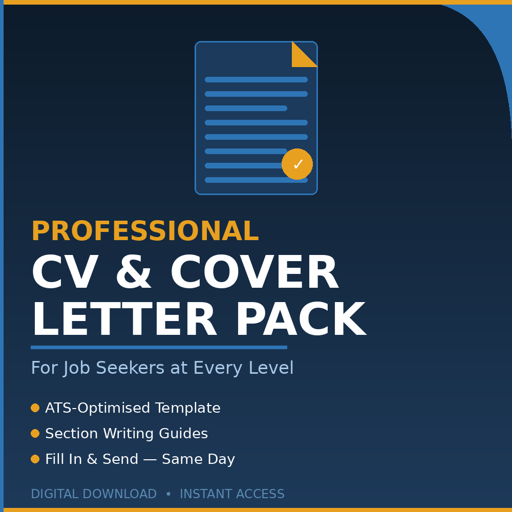 LeoderaAlpha's tweet photo. If you're job hunting, this will save you hours.
A Professional CV &amp; Cover Letter Pack built for job seekers at every level — ATS-optimised, with a writing guide inside every section so you always know exactly what to write.
Get it here 👇
https://t.co/CHuzxsplO5 https://t.co/ohRoorJxYM