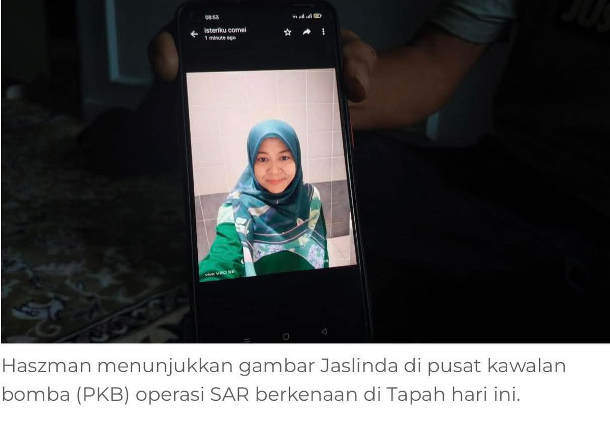 DrZulkifliHasan's tweet photo. Dari tanah suci Makkah, saya mendoakan agar dua orang pendaki yang hilang di Perak, segera ditemui dengan selamat.

Nur Izzati Humaira Azizul, 19, hilang sewaktu turun dari Bukit Changkat  Asa, Tanjung Malim.

Dalam masa yang sama, seorang lagi pendaki wanita turut dilaporkan hilang di Gunung Batu Putih, Tapah selepas dipercayai tersasar daripada laluan pendakian - Jaslinda Saludin, 49 tahun.

Ya Allah, permudahkan segala usaha pencarian, lindungi pasukan penyelamat dan seluruh individu yang bertungkus-lumus di dalam hutan. 

Kurniakan petunjuk dan khabar baik buat semua keluarga yang menanti. Sesungguhnya tiada yang mustahil dengan izin-Mu. 

Doa rakyat Malaysia terus mengiringi… Allahumma Amiin. 

🤲🏻