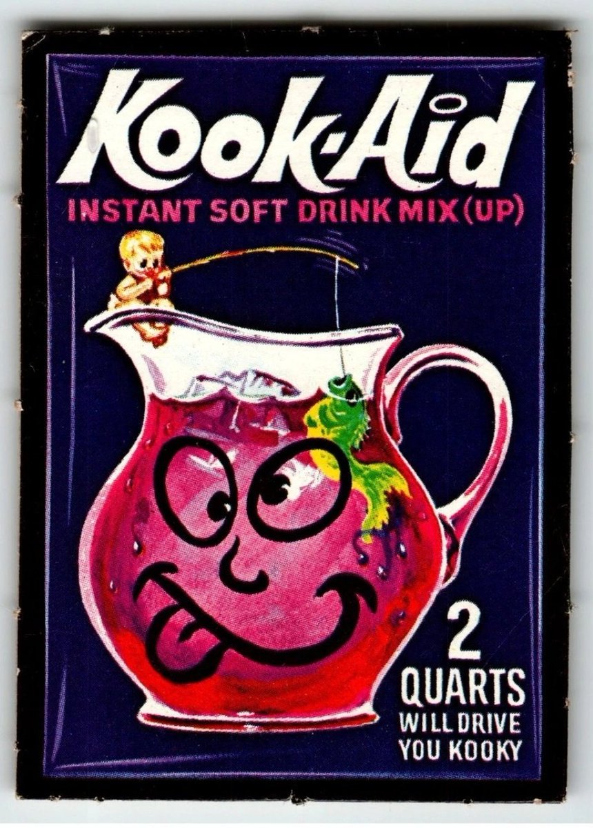 beisbolcardblog's tweet photo. Today I learned that the @koolaid Man has trading cards going back to the 60s, in the 80s, and some custom modern cards featuring all sorts of foil technology. 

There's something for everyone in #TheHobby. 🫪 https://t.co/aV8LtArKLi