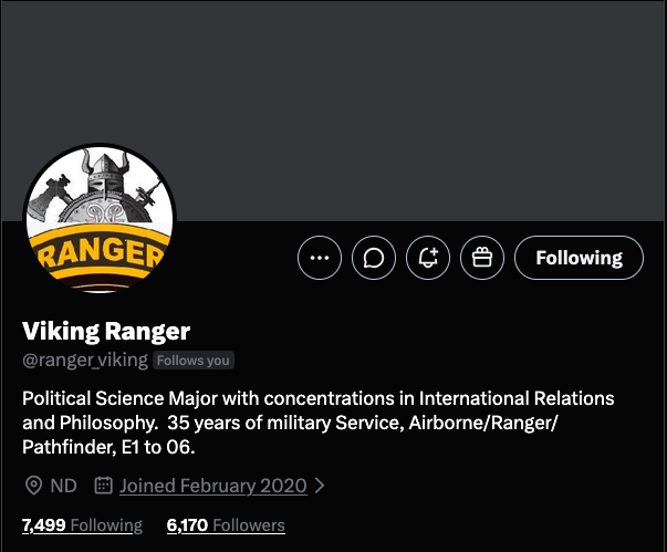 JayJosephVet's tweet photo. A Retired US Army Veteran is looking to build their foundation &amp; connect with more friends:

@ranger_viking 

If you're looking to meet a fellow vet have some stories to share about those interest Do you have a spot for them to connect? https://t.co/lzXKhZ33oa