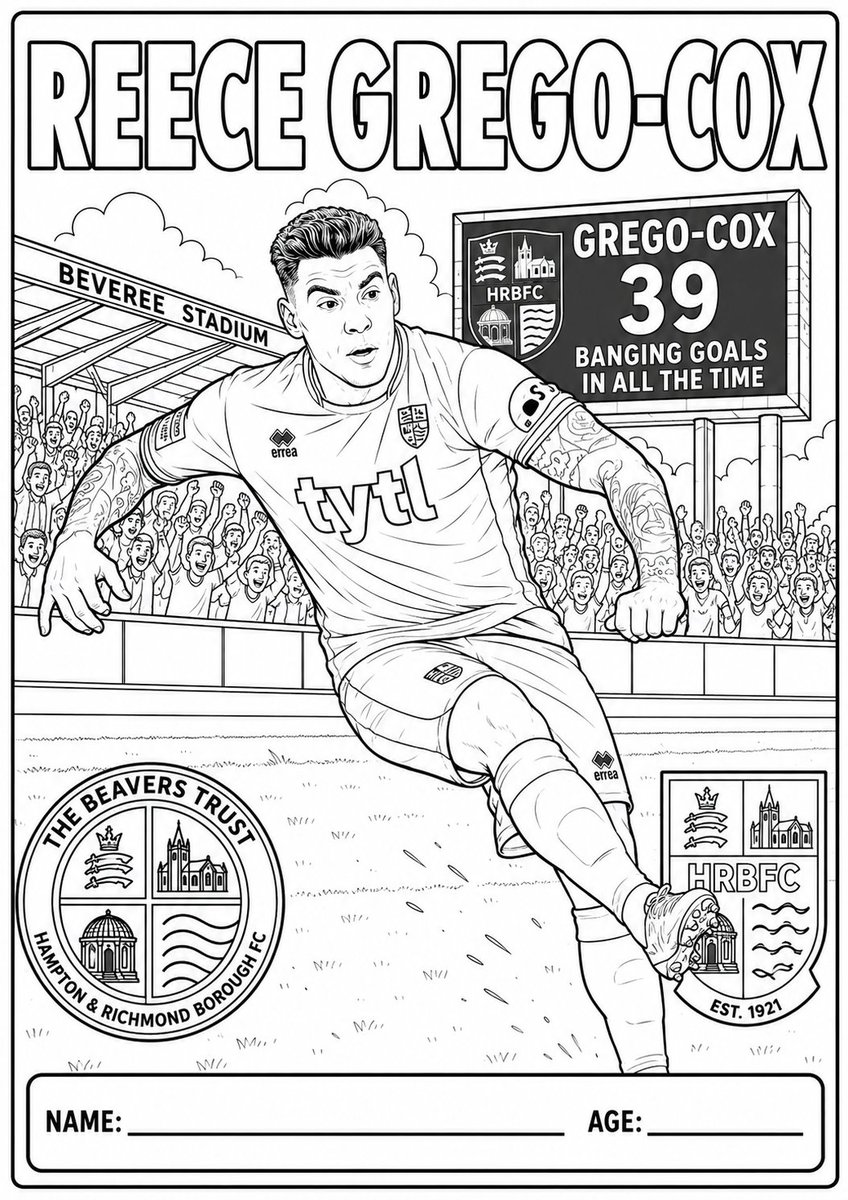 thebeaverstrust's tweet photo. Great news to have @reececox9 back at The Bev for @hrbfc1921 next season.

Add him to your colouring book by clicking here: https://t.co/RPZfSL7a7W https://t.co/of8rNlPSHV