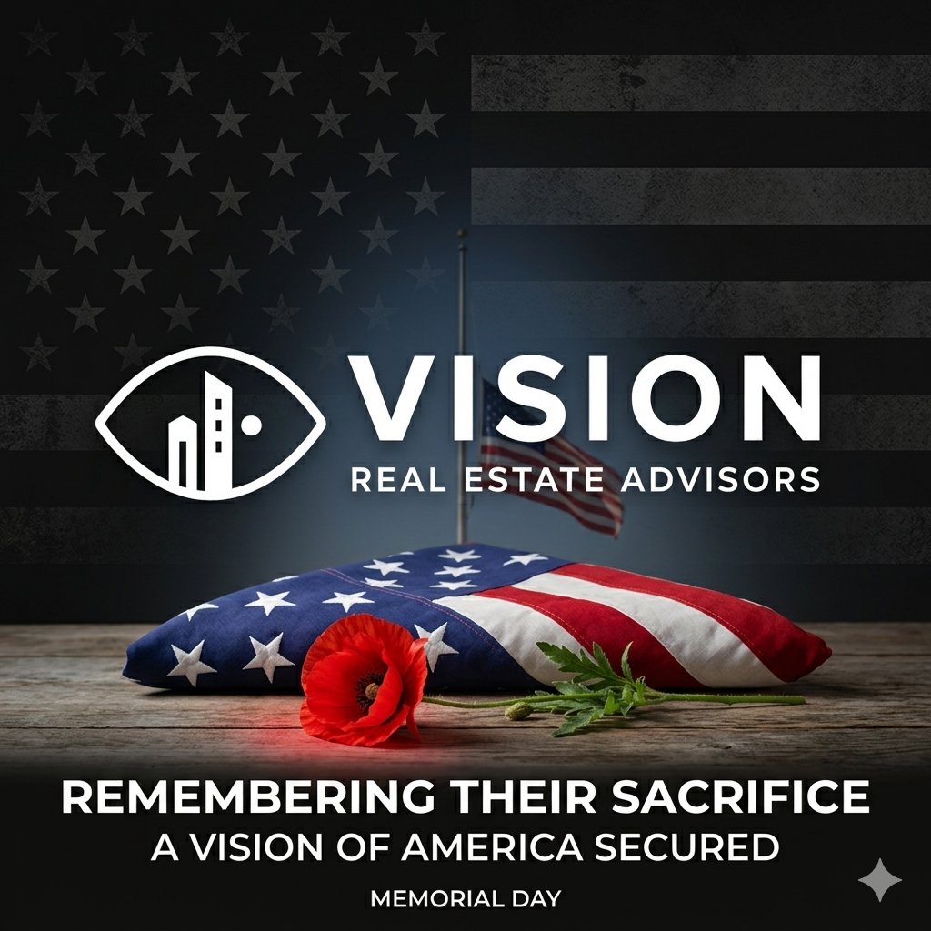 REA_Vision's tweet photo. Today, we remember and honor.
At Vision Real Estate Advisors, we pause in solemn remembrance of the immense sacrifice made by the brave men and women who secured our nation's freedom. Their dedication shaped the "Vision of America" we hold dear. May we never forget.
#MemorialDay https://t.co/cIzGQBpbXQ