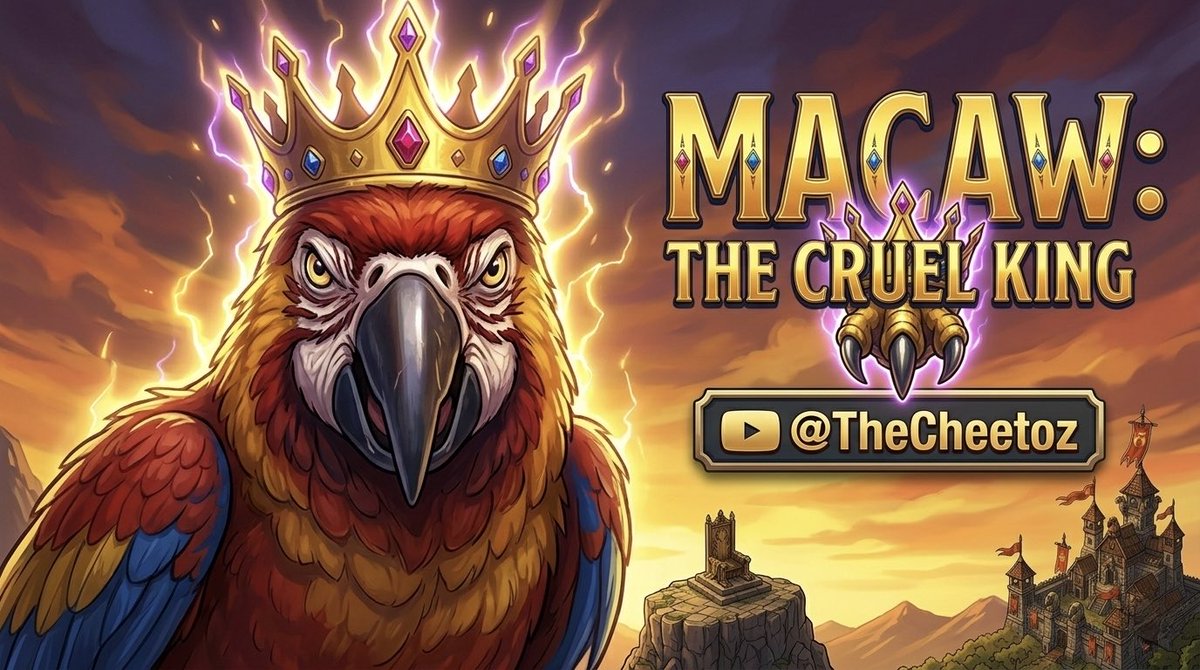 TheCheetoz's tweet photo. Just released my new animation series:
 “Macaw the Cruel King” 👑🦜🔥

A dark fantasy story inspired by the amazing world of Sunflower Land 🌻
Big thanks to the @0xSunflowerLand community for the inspiration and creativity ❤️

I spent a lot of time creating these cinematic AI animations and storytelling scenes.
Would mean a lot if you check it out and support the project 🙌

👀 watch my video: https://t.co/W7SVrI9oaI

📌 #Sunflowerland #SunflowerlandWeekly #Sunflowerlandfarm