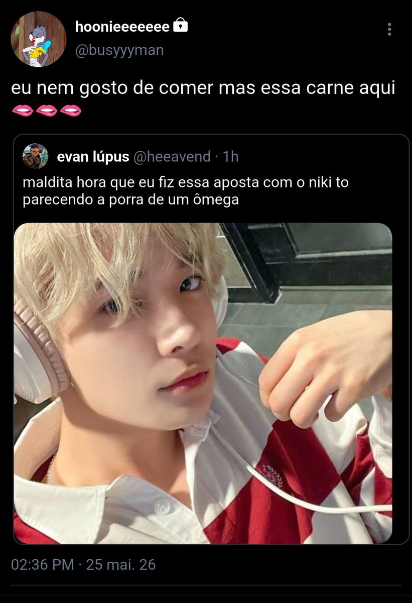pkhooniedohee's tweet photo. #heehoon au | papa twink

onde heeseung pinta o cabelo de loiro após perder uma aposta pro niki

ou

onde sunghoon quer provar que consegue ser o ativo com o cara mais popular do campus https://t.co/lcqRkqJuNi