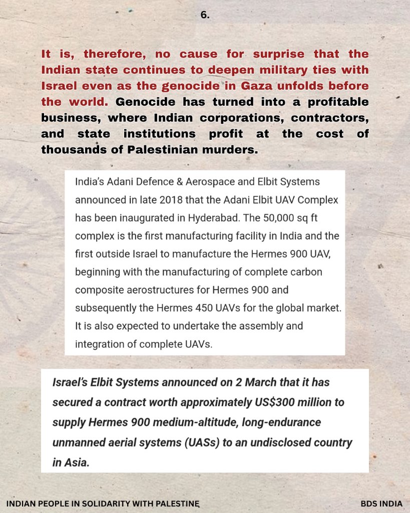 ipsp_official's tweet photo. IPSP vehemently opposes the arms shipments sent to Israel through India and all other forms of military collaboration with the genocidal state.

FREE PALESTINE! END THE OCCUPATION! DOWN WITH ZIONISM! DOWN WITH HINDUTVA FASCISM!

2/2

#IPSP #BDSindia #FREEPALESTİNE #Endzionism https://t.co/Temr8PWp4t