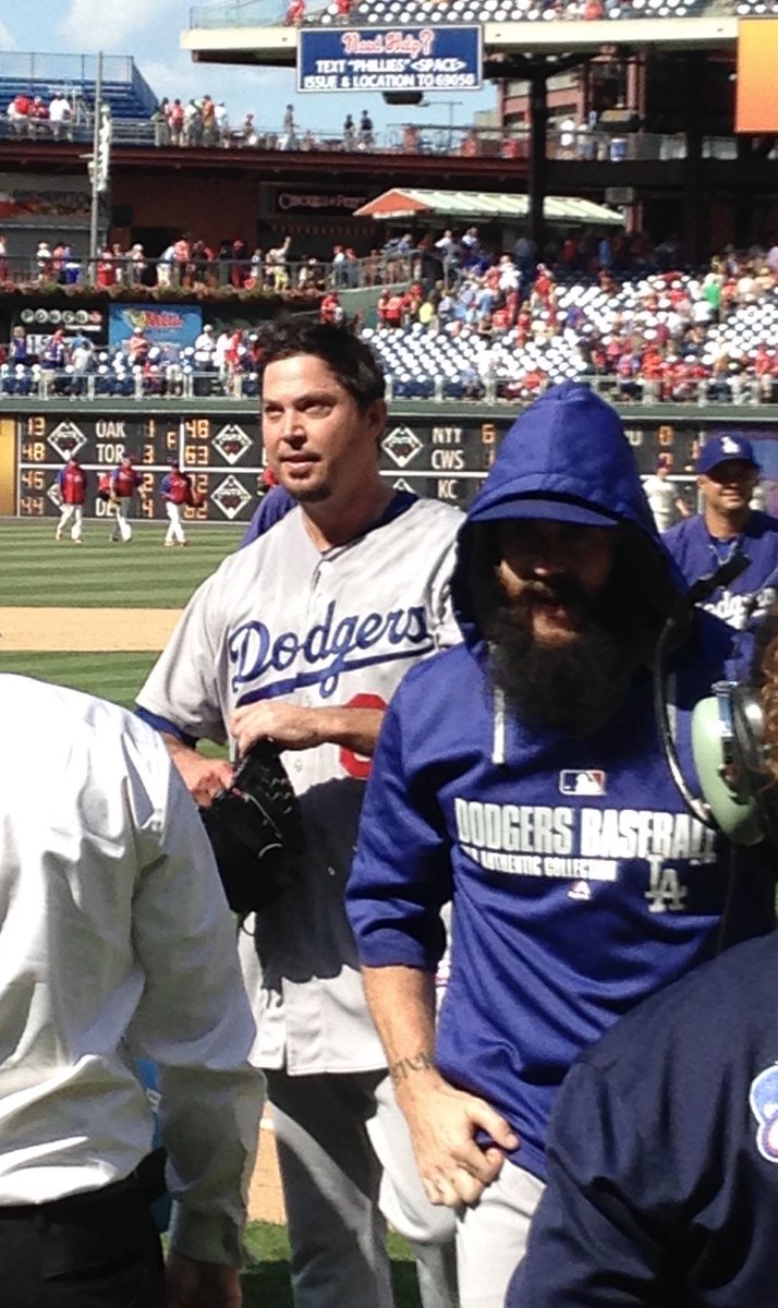 THEREAL_DV's tweet photo. OTD 2014:  Josh Beckett pitched his only career No-Hitter with Drew Butera catching.  #Dodgers #Phillies https://t.co/cdpjJrVgeP