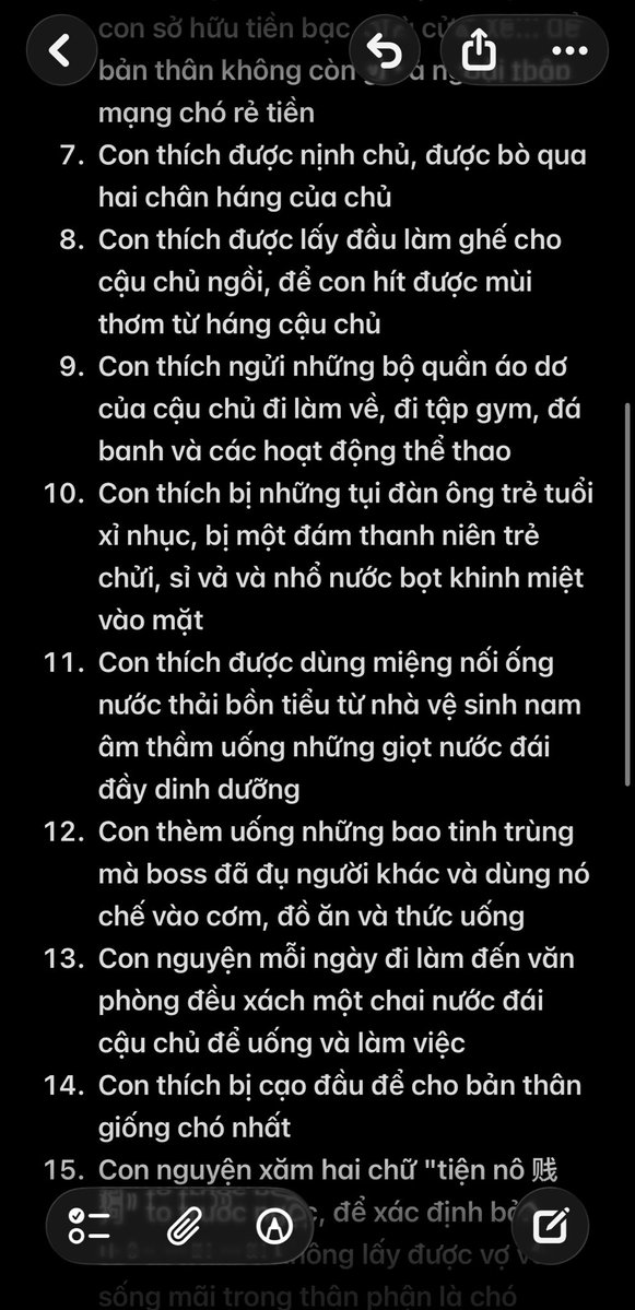 bosstimslv99's tweet photo. Bên TQ tụi súc nô có đọc bản thôi miên tuyên bố mỗi ngày, chúng nó đọc trước khi ngủ hoặc mỗi sáng sớm, tụi mày cứ đều đặn đọc đi, cài đặt não của tụi mày là một con chó thèm scat piss và tinh trùng đàn ông
Ai muốn t viết tiếp thì cmt nhé https://t.co/w2HasiEnWr