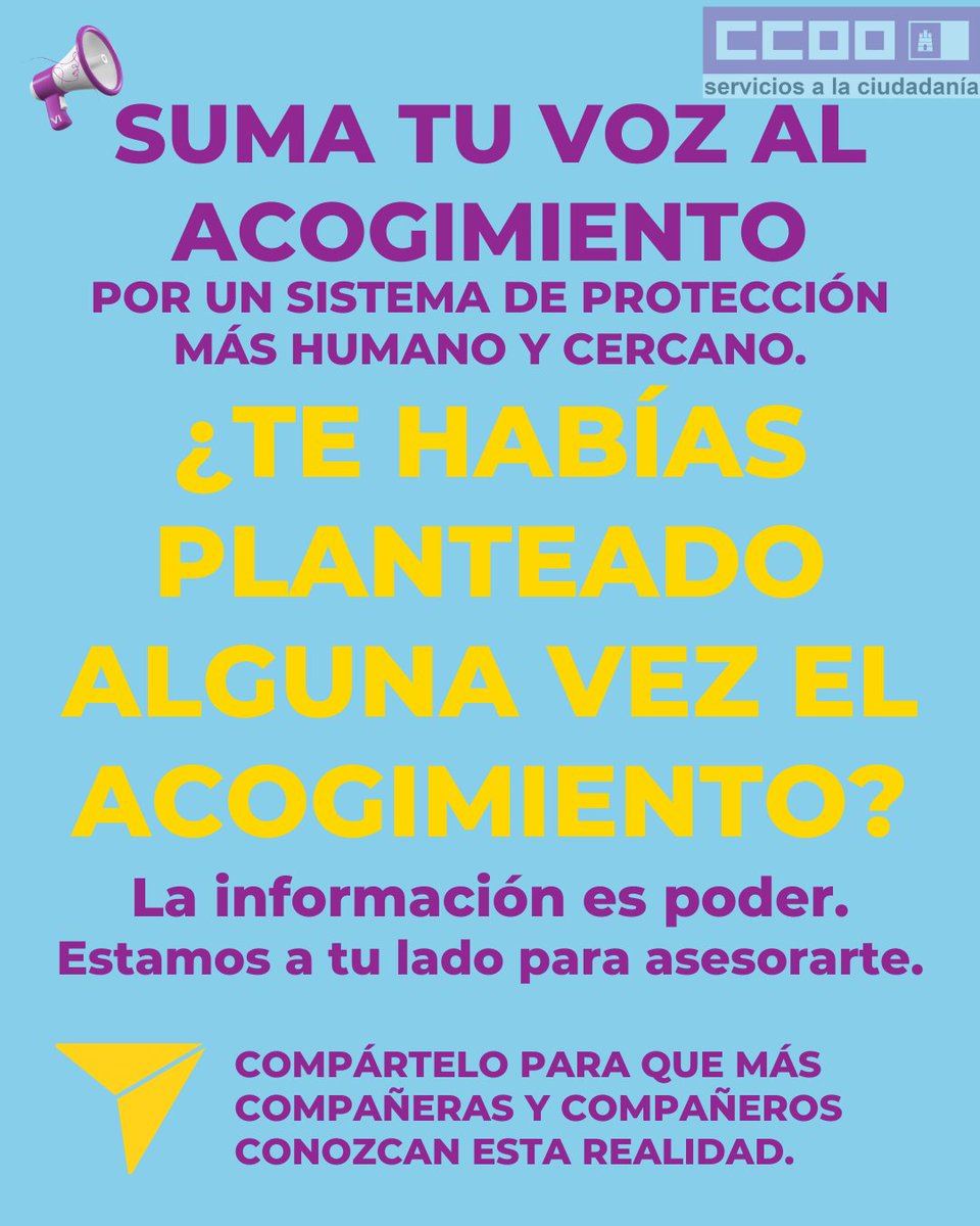 FSCccooCLM's tweet photo. Toda la info sobre derechos laborales y acogida aquí: https://t.co/do4leNOuSO 
#Infancia #Igualdad #CCOO https://t.co/pyFksFgxqB