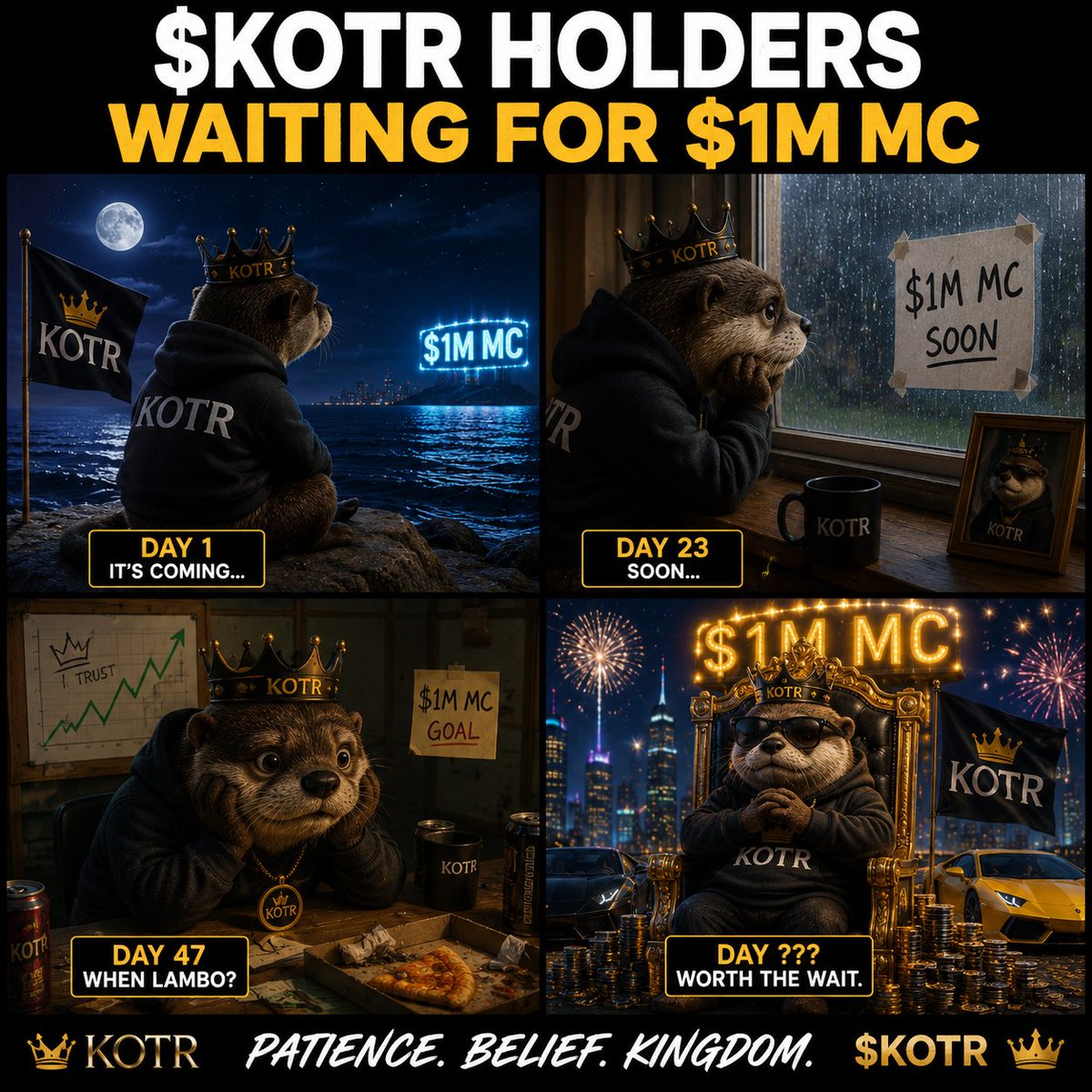 ichiroutaka's tweet photo. POV:

You bought $KOTR and now you're checking the chart every 5 minutes waiting for $1M MC 👀

#KOTR
F1Ur6YGnhfvXjimfeipS59R5kMy3dUmtf5xShxgQpump

@Realweezl @Kotrstudio33826 https://t.co/AAWyIgh0gq