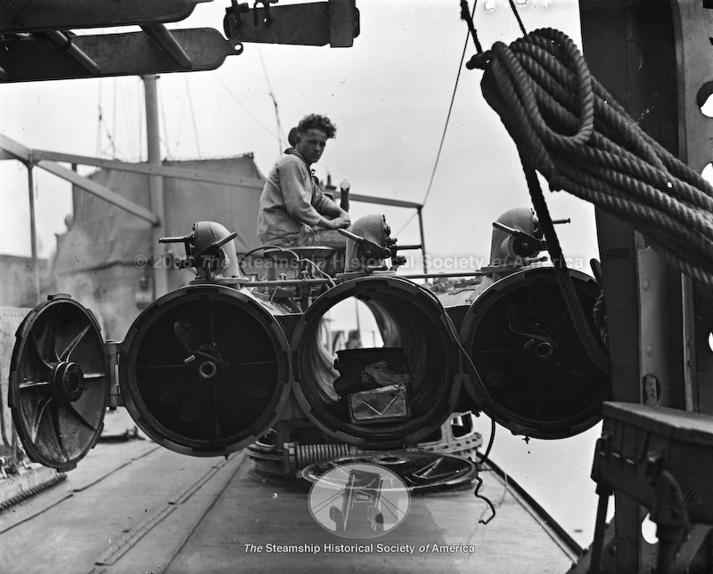 SSHSA's tweet photo. Today we honor the military personnel who died while serving in the United States Armed Forces. #memorialday

Image: Sailor sitting on top of a torpedo launcher, USS McCOOK. Jess Welt Collection, SSHSA Archives. https://t.co/Os4PVthOdo