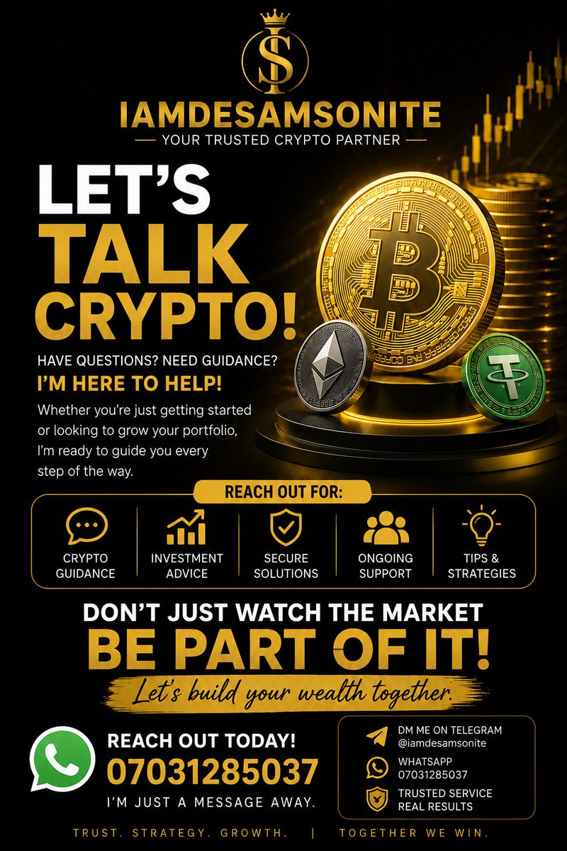 ossysamson7's tweet photo. STOP SCROLLING… THIS COULD CHANGE YOUR FINANCIAL STORY 🚀
Crypto is creating opportunities daily.
The earlier you learn, the better your chances.
Start today. Grow tomorrow.
📞 07031285037
IAMDESAMSONITE
#Crpto #update #Cryptobeginners https://t.co/i3nq1Vgoo3