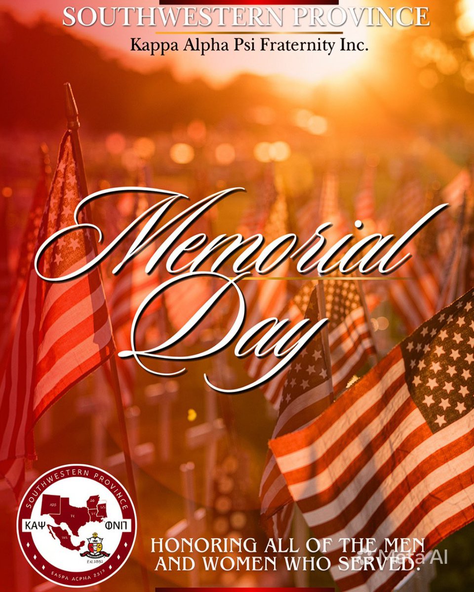 SWProvince's tweet photo. Brothers of the Mighty Southwestern Province,

On this Memorial Day, we pause to honor and remember the courageous men and women of our Armed Forces who made the ultimate sacrifice in service to our nation. @cjeromebrown @kapsi1911 👌🏾♦️ https://t.co/OZuca9yEgA
