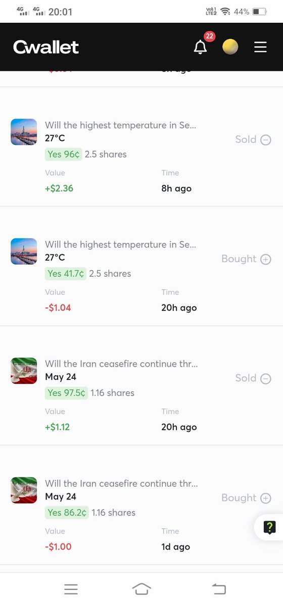 NotTheGoatOG's tweet photo. Guys yesterday I maded 1.36$ profit by just predicting 🔥 

Let's took another trade and make more profit 🔥 

#BTC #Cwallet #Prediction

Trade with us 🔥 
https://t.co/XxS6BPBTqs https://t.co/fqNP8OubBO