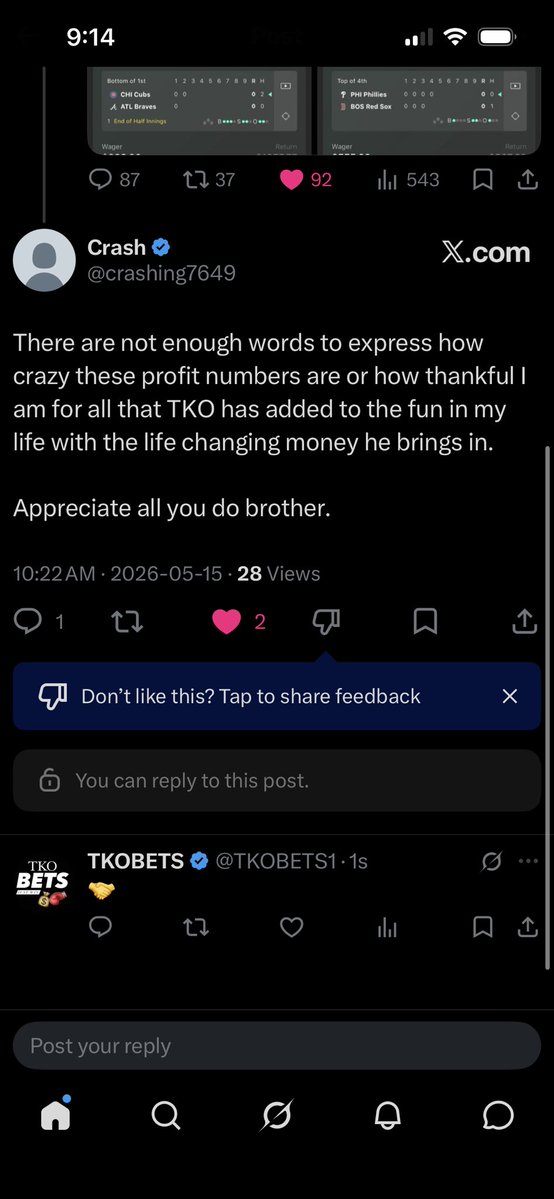 TKOBETS tweet media