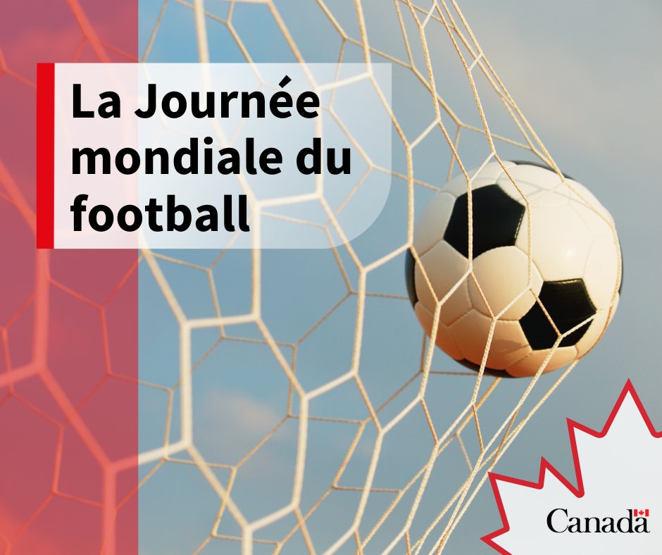 CanadaPologne's tweet photo. À l’occasion de la Journée mondiale du football, nous reconnaissons que le football est bien plus qu’un simple jeu pratiqué sur un terrain. Le football offre une plateforme importante pour renforcer les liens entre les communautés et les pays du monde entier. #NousSommesCanada https://t.co/MAkw50toNd