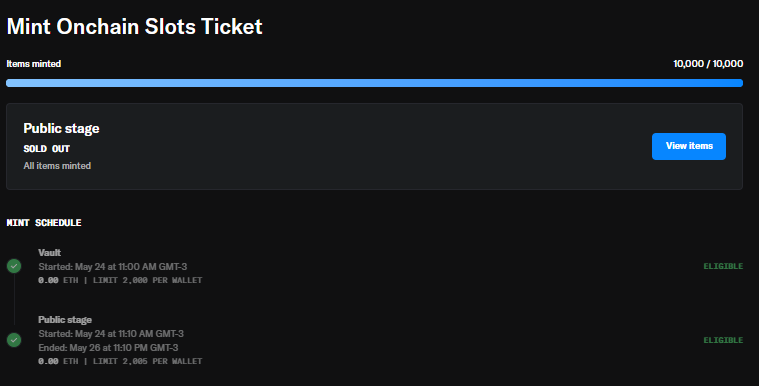 onchainslots's tweet photo. 10000/10000

SOLD OUT

Reveal soon. https://t.co/IjIGQzvOCr