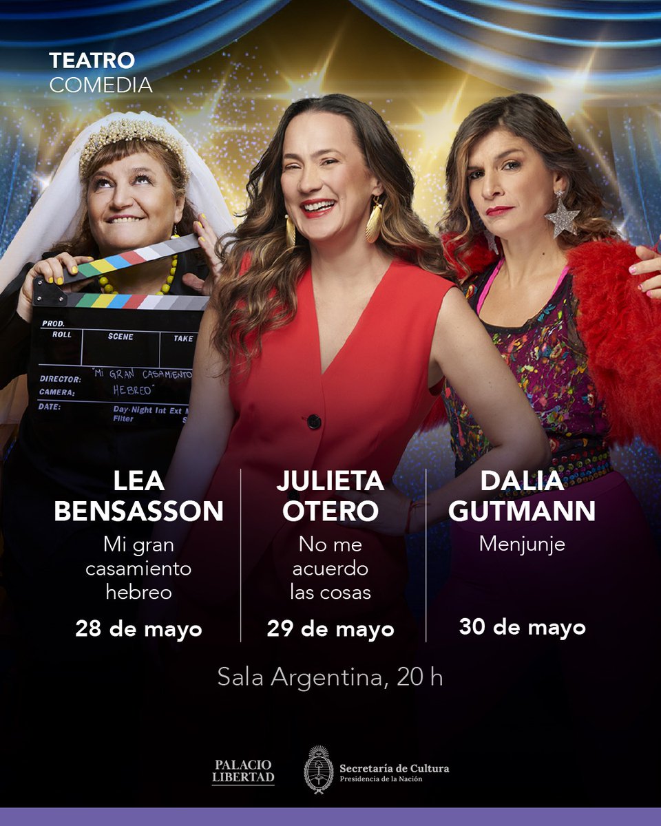 silvaproduccion's tweet photo. Tres genias en el Palacio Libertad!! Entrada gratuita. 
https://t.co/saD50pePpQ https://t.co/AVeW6M3Qmw