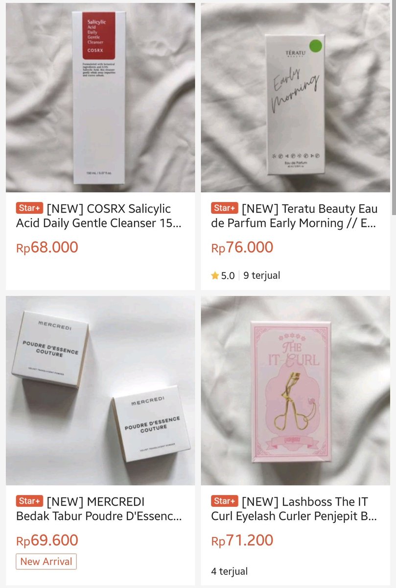 diberkatiii's tweet photo. WTS

✨ Fw cosrx salicylic acid
✨ Parfum teratu white
✨ Mercredi loose powder
✨ Lashboss eyelash curler 
✨ Some by mi aha bha sos kit
✨ Mine perfumery untamed
✨ Dr. Jart Cicapair intensive color correcting repair gel
 
Toko : https://t.co/sGkaZZ35El https://t.co/YrAkj20rM1
