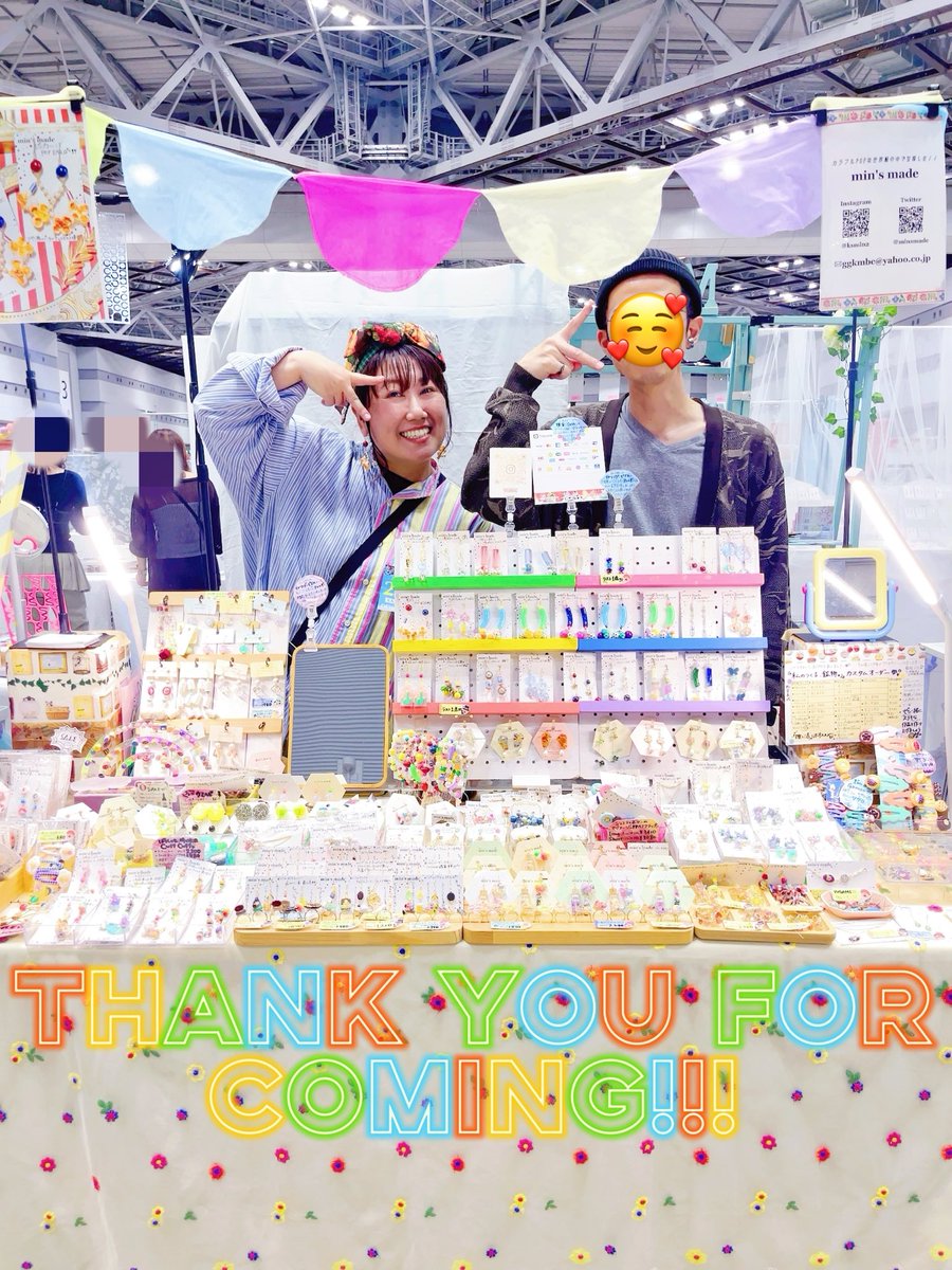 minsmade's tweet photo. #デザフェス63 ありがとうございました🥰❣️
沢山の方に宝探しを楽しんで頂き、素敵なご縁と嬉しい再会の連続でとっっっても楽しかったです🥳🍀✨

タイマッサージ💆‍♀️&amp;二郎系摂取🍜🧄でパワーチャージしたので、また明後日からの2日間は元気に吉祥寺プティット村でお待ちしてます🙋‍♀️🍄❣️ https://t.co/FoKDfrX1rD