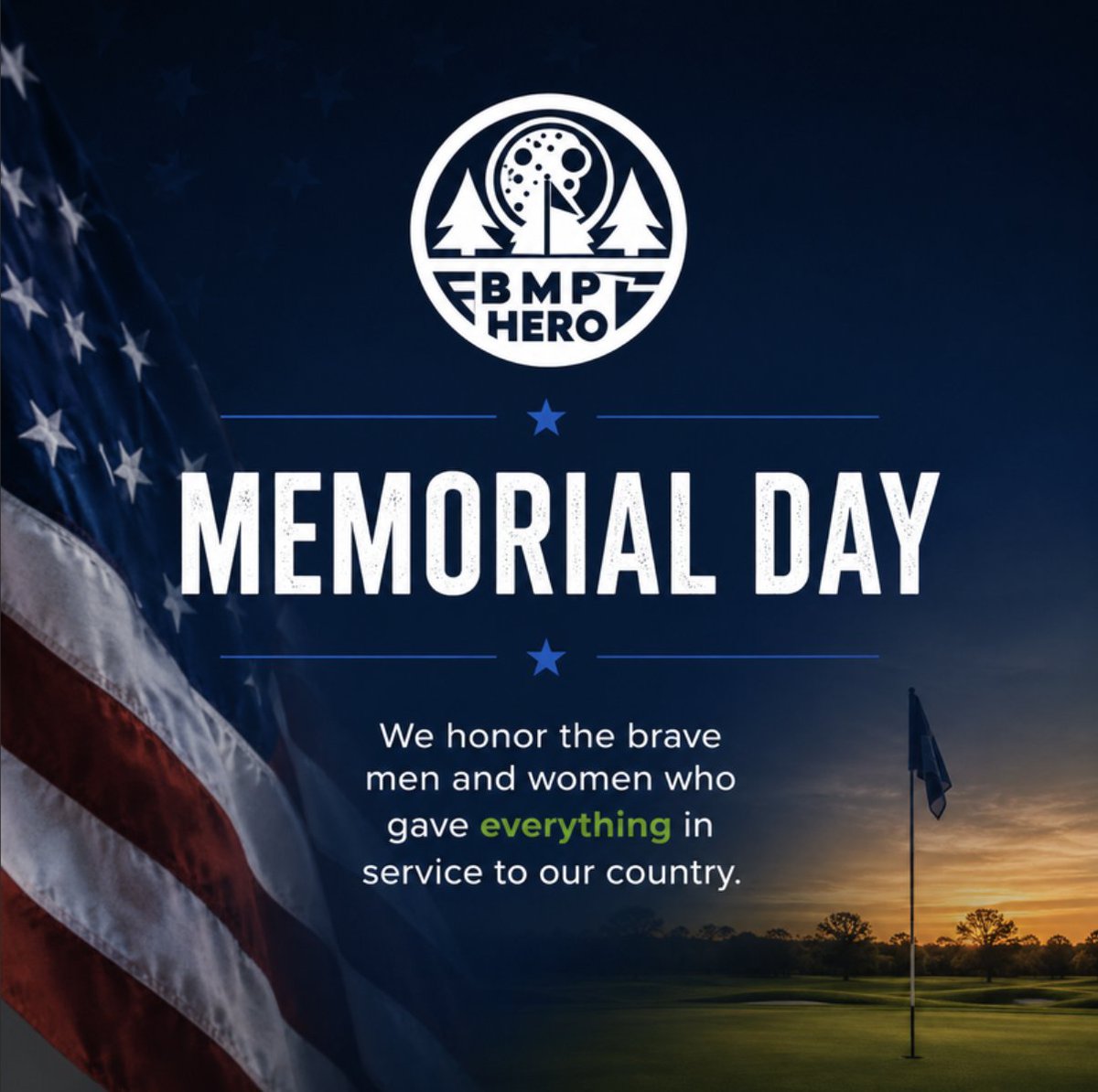BMPHeroLLC's tweet photo. This Memorial Day, we pause to honor the brave men and women who gave everything in service to our country. 🇺🇸🙏 https://t.co/gyZy6j5ure