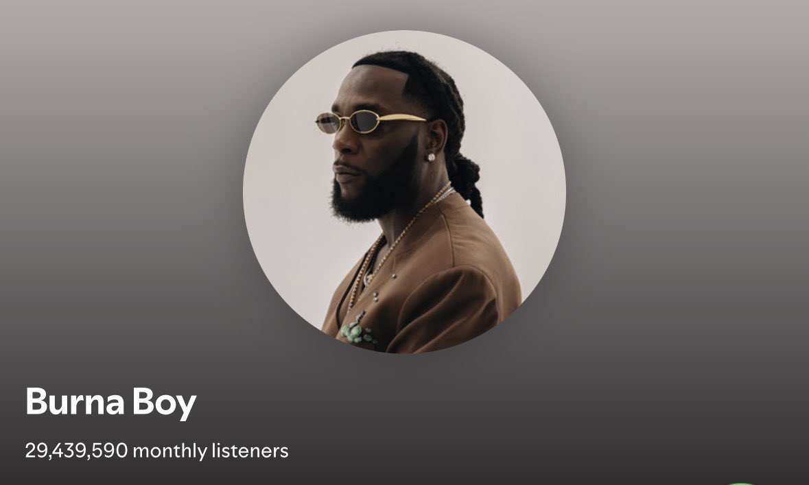 BURNA BOY STATS tweet media
