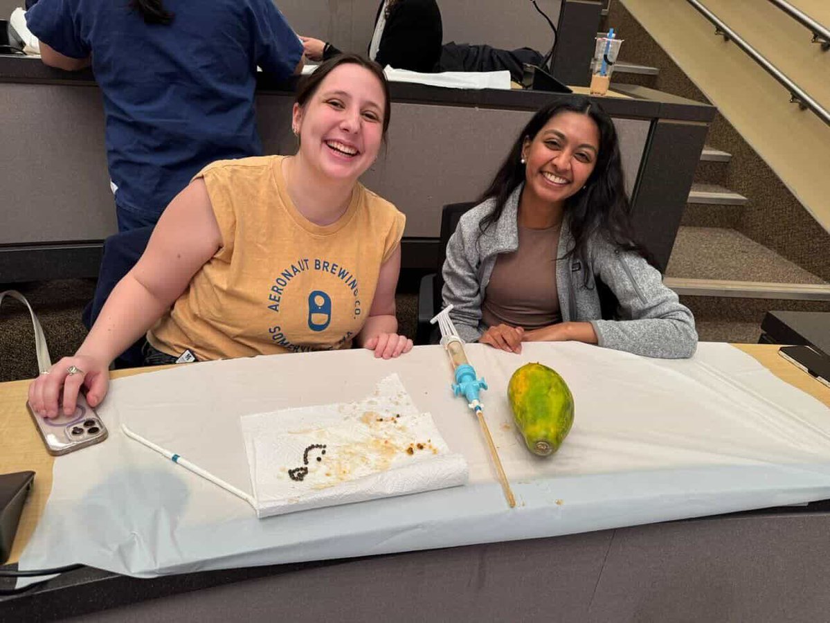 MSFC's tweet photo. Our chapter at UMass Chan Medical School hosted an incredible papaya workshop! ✨

Medical students gain abortion care training with a manual vacuum aspiration (MVA) workshop, which introduces a safe and simple technique used for early abortion care. https://t.co/XXfpMnmLkz