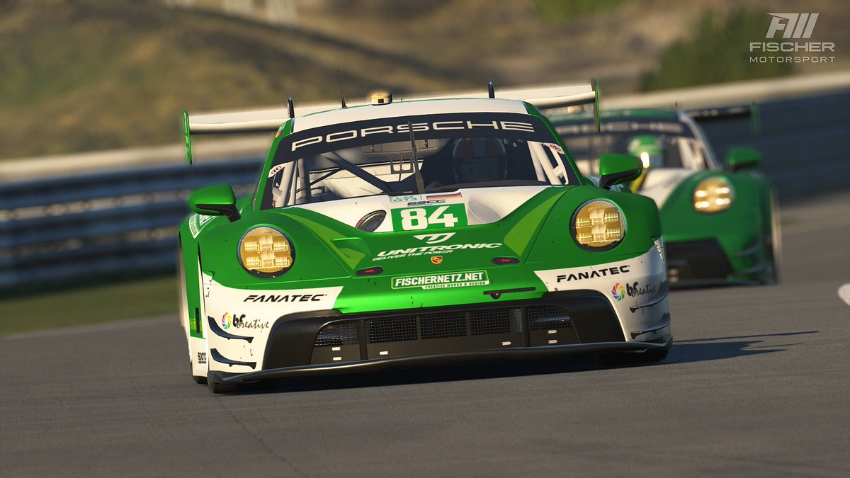 Team_FischerMS's tweet photo. VICTORY in the sand dunes of Zandvoort! Our #84 @unitronic Porsche 911 GT3R (992) with drivers Aaron Beaver and Austin Edwards prevails in a dramatic, crash-filled Round 2 of the European SportsCar Championship.

#ESCC #RacingGreen #Porsche https://t.co/lKMZKnwMVq