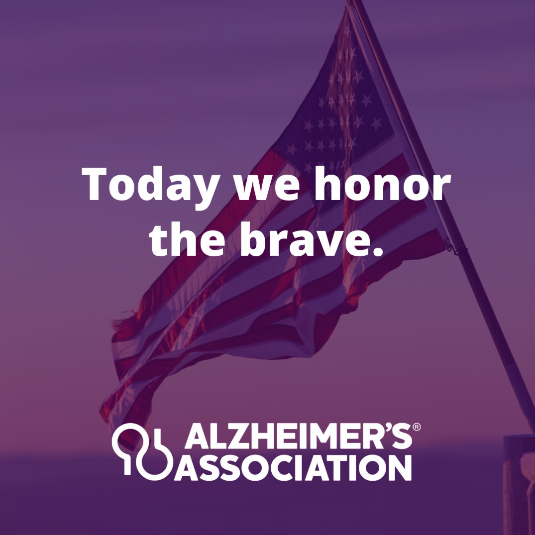 AlzSC's tweet photo. Today we honor those who've given their lives as a service to our country. We're always here for you if you need us — on Memorial Day and every day. Call our free 24/7 Helpline at 800.272.3900. https://t.co/mAZZSv448D