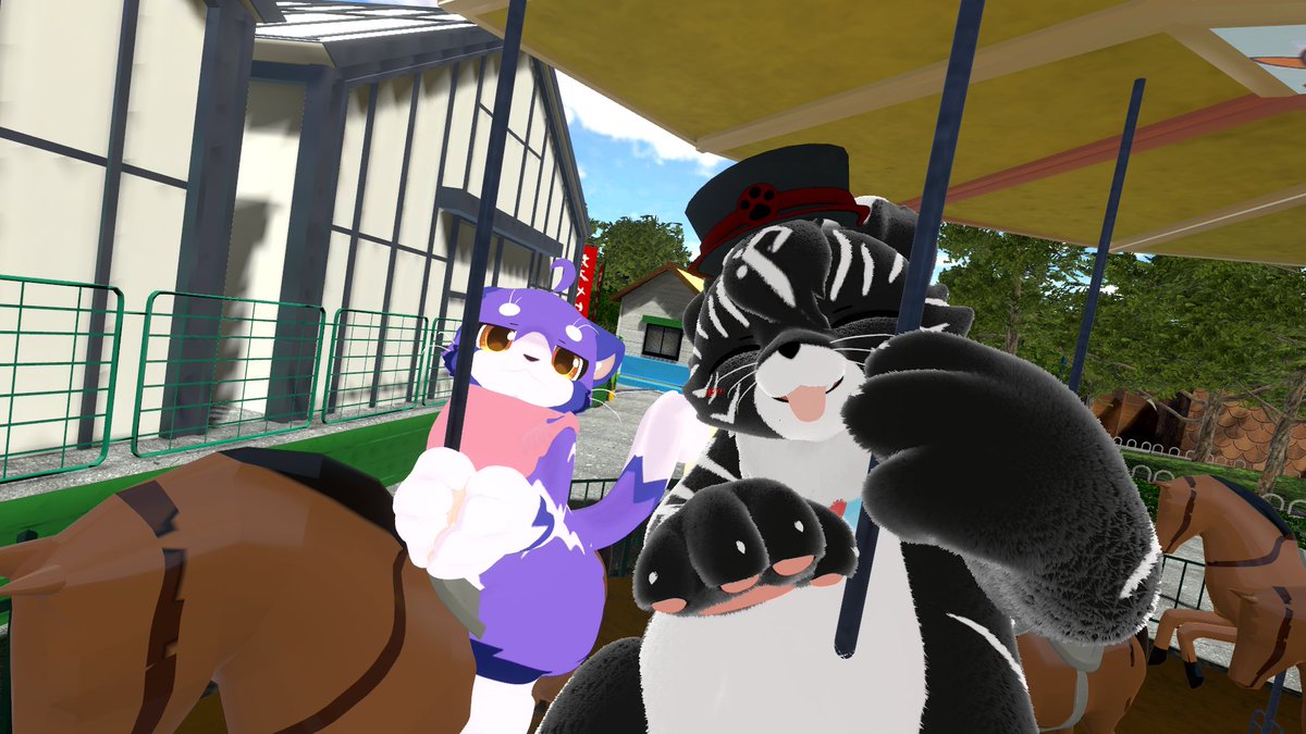 futa_kemo_vrc's tweet photo. をづさんとワールド巡り先週してきました～～

たのしかった！ https://t.co/Aq84O5y8k0