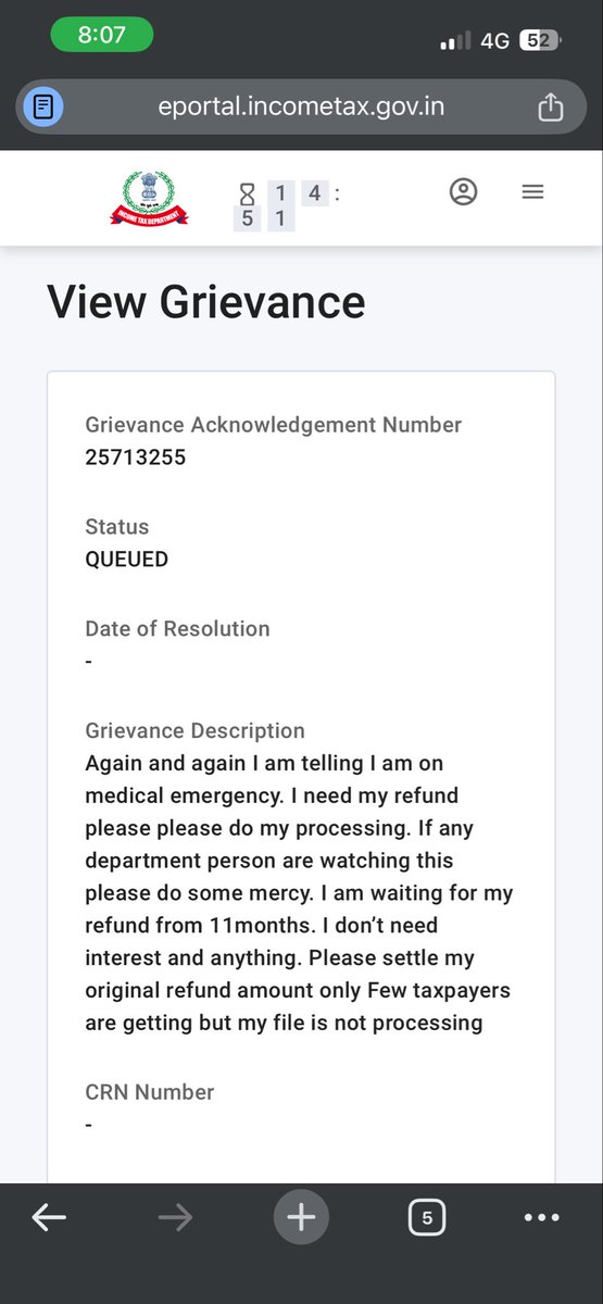 alokjhon's tweet photo. @IncomeTaxIndia Few taxpayers are getting thr money but why my file is not processing?
Please do the needful I am on medical emergency. Dear govt don’t be so cruel with us 🙏
It’s our hardcore money 💰please do some mercy 
Please please please do the processing @nsitharaman https://t.co/FjISm9mq8p