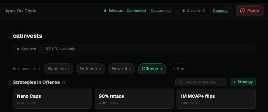TheApexTerminal's tweet photo. Every trader is as unique as his strategies.

Apex On-Chain gives every On-Chain Trader the ability to customize trading environments as well as specific strategies.

The catch: it uses your own "alpha" (information) that you have access to from all your groups, chats, etc.

Read more in the official Telegram group: https://t.co/0NkjAaUuRz