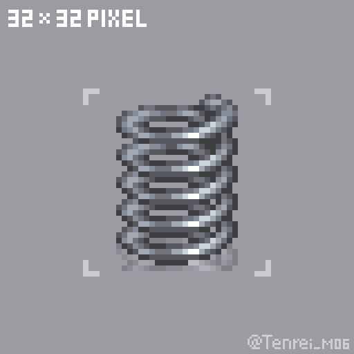 Tenrei_M06's tweet photo. TODAY-32Pixel「バネ」#dotpict #毎日ドット絵 https://t.co/4H5Nn8Ntve