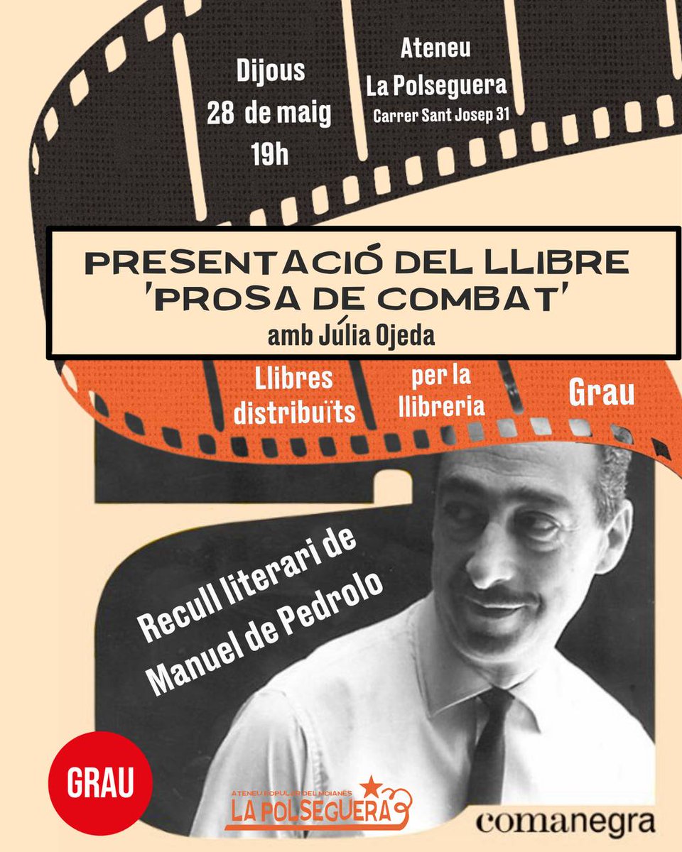 juliaojedacaba's tweet photo. "Creix l'independentisme entre els joves, reviu entre els madurs i els vells que ja hi anaven renunciant, cada dia neixen projectes que consideren el nostre alliberament nacional... senyal que s'acaba la gran dormida, que el nostre poble es va despertant" (1986) 

Sant tornem-hi! https://t.co/UXsP71p3Iw