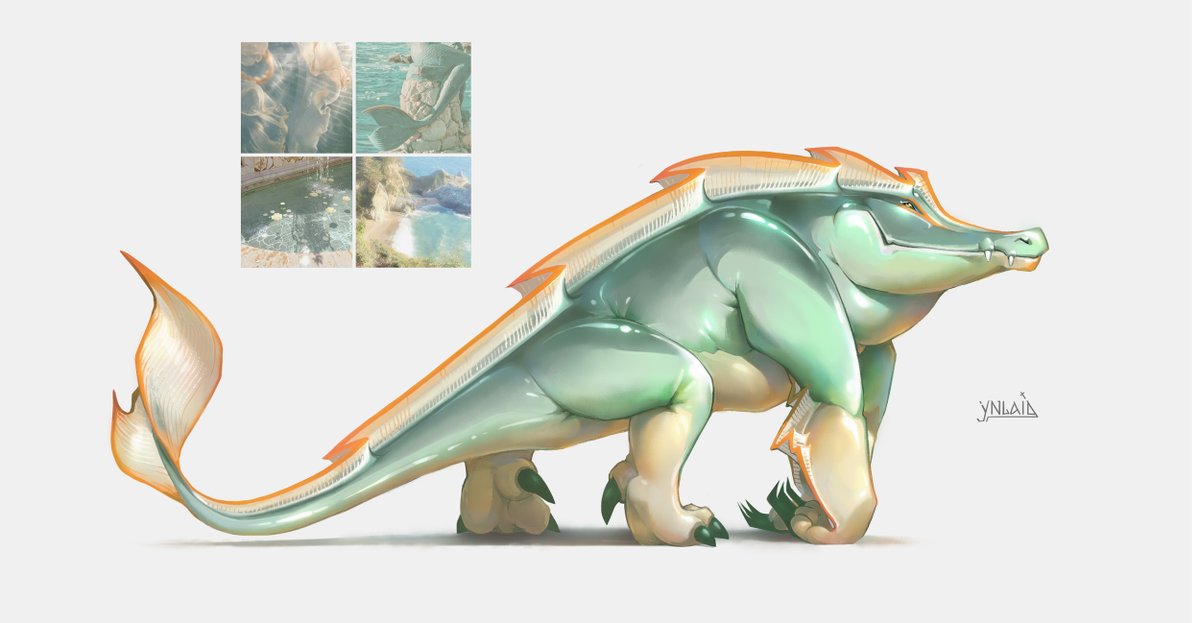 ynlaid's tweet photo. crocorilla (crocodile + gorilla xd)

quick creature design + moodboard https://t.co/JDqLY6hW6N
