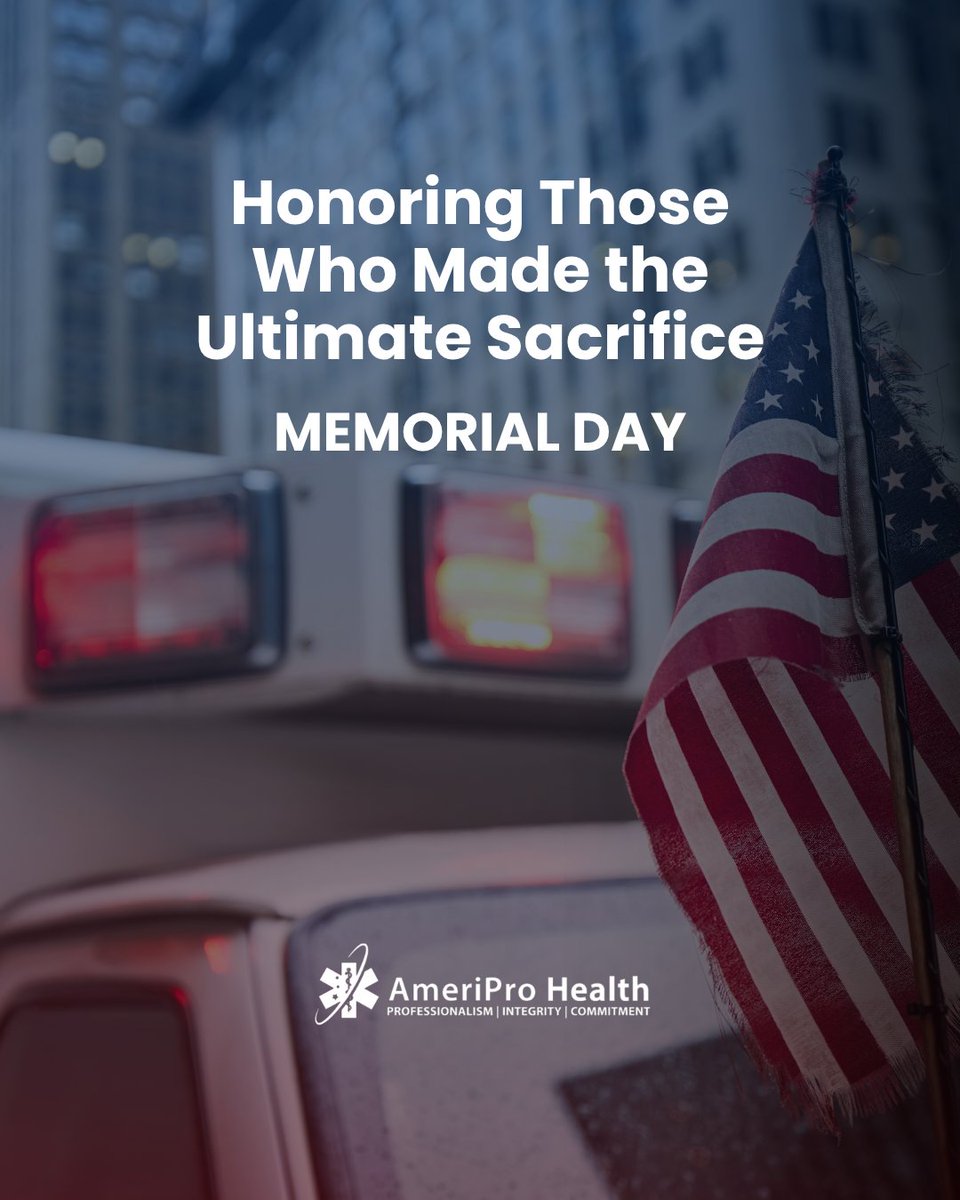 AmeriProHealth's tweet photo. Today, we honor the brave men and women who made the ultimate sacrifice in service to our country. 🇺🇸

As a veteran-founded organization, service remains at the heart of AmeriPro. Today, we reflect on the courage and sacrifice of those who gave everything for our freedom. https://t.co/ByjTFgUpUy