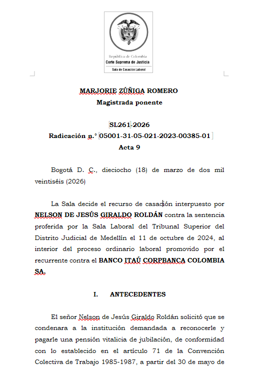 articulo20's tweet photo. SENTENCIA RECOMENDADA 🗣 

#Laboral

Derechos ciertos e irrenunciables: por qué no toda pensión causada puede ser objeto de transacción

SENT: SL261-2026 | RAD: 05001-31-05-021-2023-00385-01 https://t.co/LHd1MxR1is