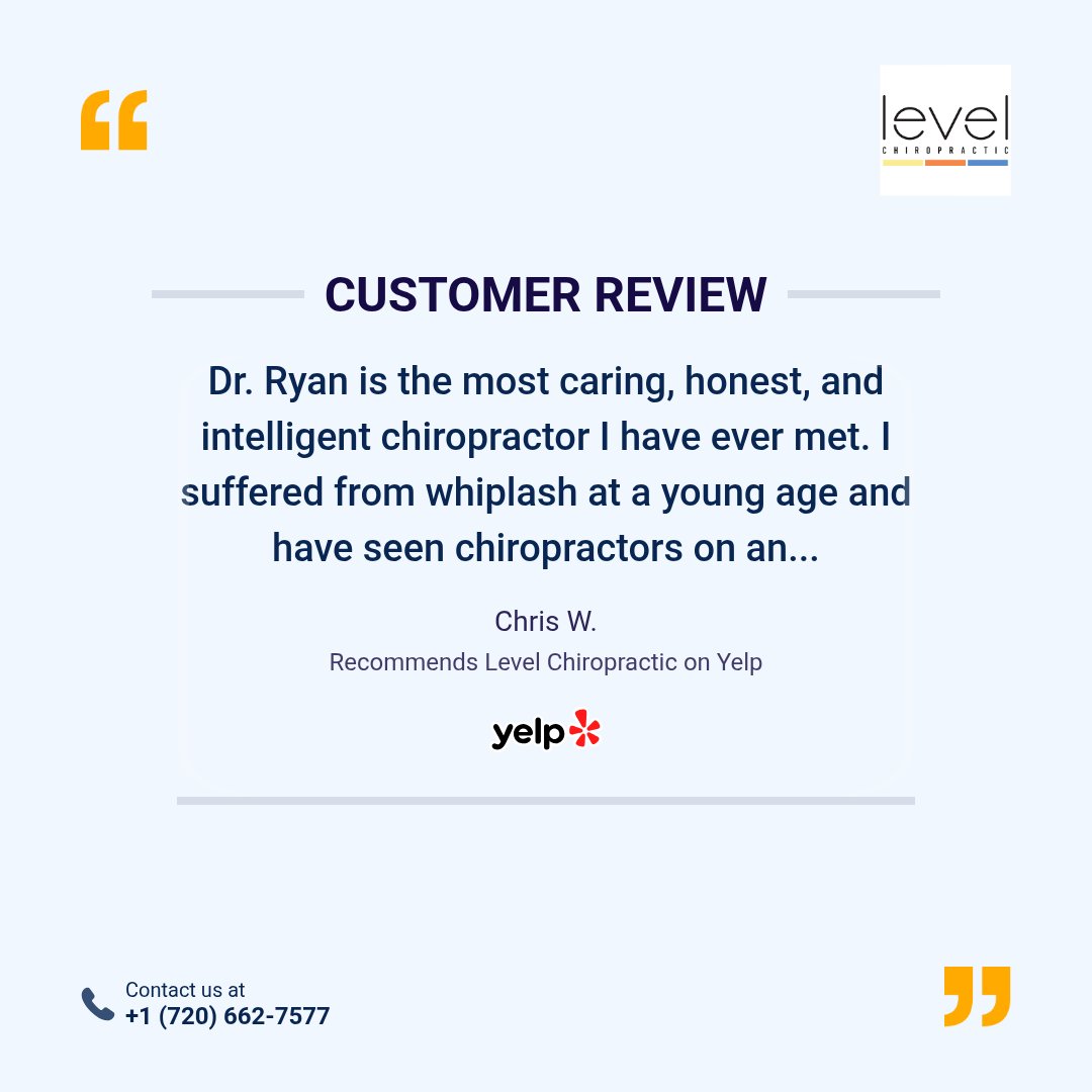 LevelChiro's tweet photo. A huge thank you to our amazing customer for their kind review! 🙌 How has our service helped you? Share your experience below! #levelchiro #denverchiropractor #ClientReview #HappyCustomer #PositiveFeedback https://t.co/FSfY9NOnbk
