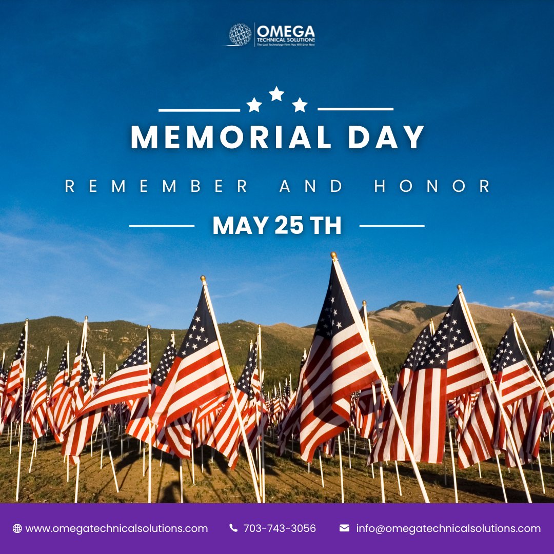 OTSITechTips's tweet photo. This Memorial Day, we honor and remember the brave heroes who made the ultimate sacrifice for our freedom. Their courage and service will never be forgotten. ❤️🤍💙
Team Omega Technical Solutions#MemorialDay 
#HonorAndRemember #NeverForget https://t.co/K57EkJstiB