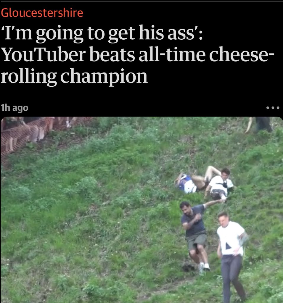 paultadich's tweet photo. I’ll beat your ass for rolling cheese 
Gouda tumbling in the summer breeze
Don’t flex your skill; get on your knees
My Swiss will crush your ass with ease https://t.co/1tCG4OElVe