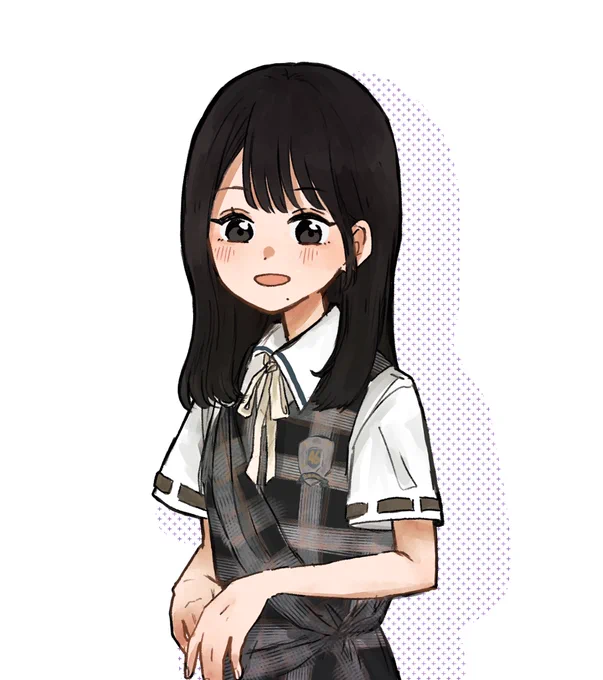 晶保ちゃんと智尋ちゃん新制服 #sakurazaka46fanart