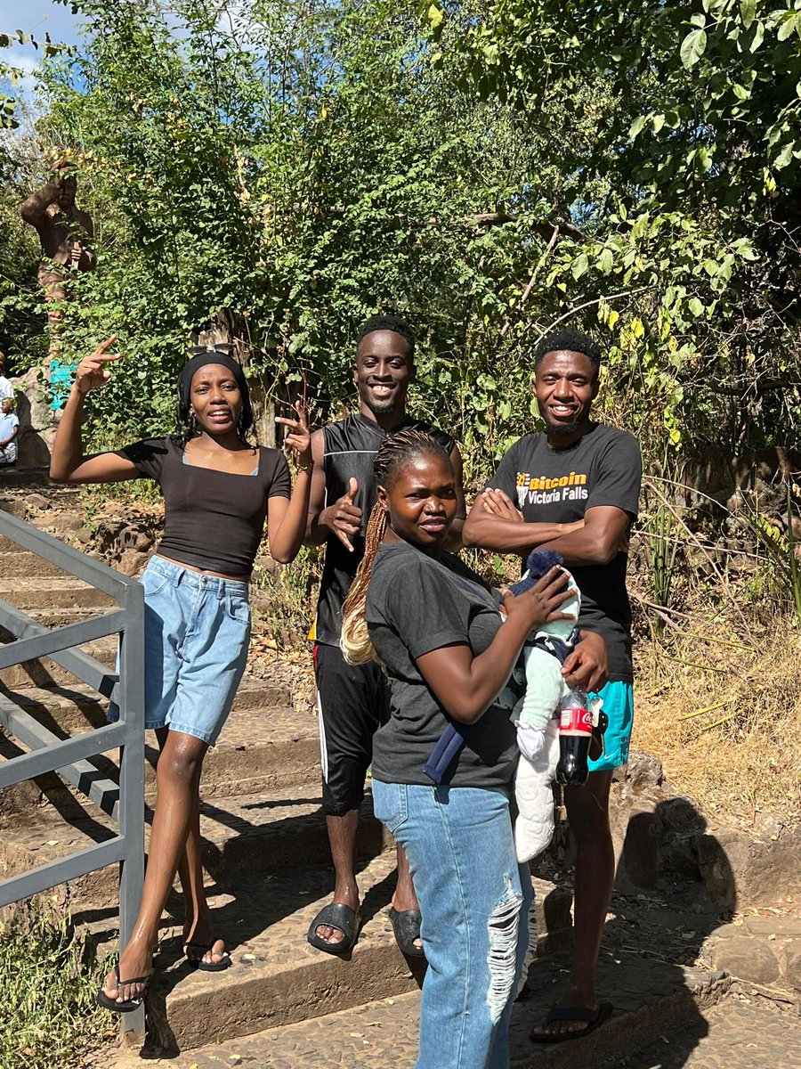 CaristoSindowe's tweet photo. A day off the screen is worth it but it was still about Bitcoin.
Good moments.  shared with my colleagues from @BitcoinVicFalls  at the Victoria falls https://t.co/fbCKDnD9ib