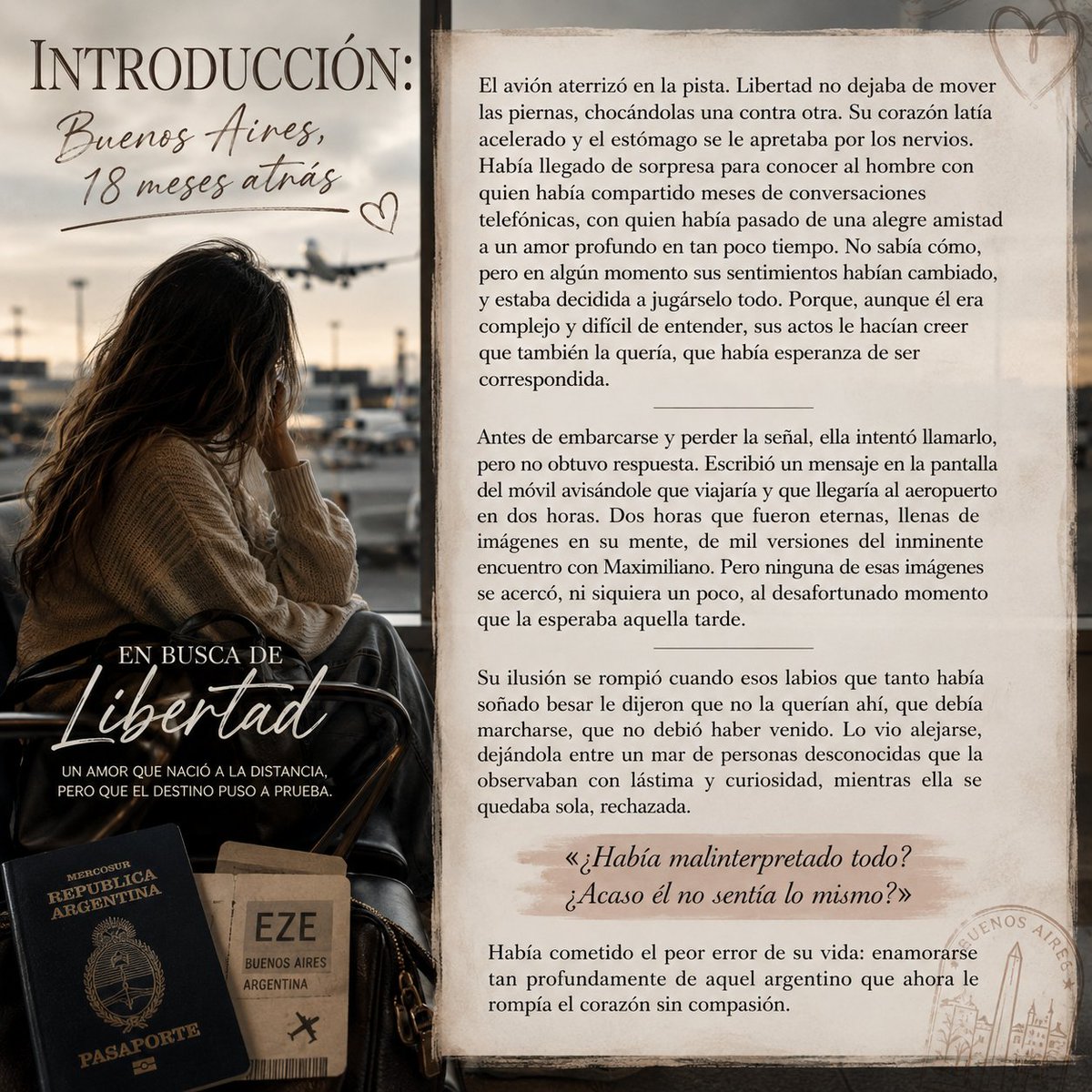 LizzyVerdejo's tweet photo. ¿Te gustaria leer un romance entre Argentina y Chile? Una historia sobre segundas oportunidades, de un padre soltero que huye al otro lado de la cordillera con su hija solo con la esperanza de que la mujer a la que rechazó años atras acepte ayudarlo... #lectoresdex https://t.co/FQj40tCrJ0
