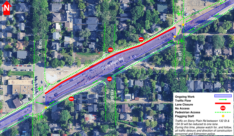 MarigoldTransit's tweet photo. Overnight Lane Closure on Stony Plain Road between 132 Street and 134 Street.

On or around June 1, 2026, Marigold crews will begin shelter roof panel installation at Glenora Stop on Stony Plain Road between 132 Street and 134 Street.

More Info: https://t.co/67gmTuNwbO https://t.co/p86nemyuxd