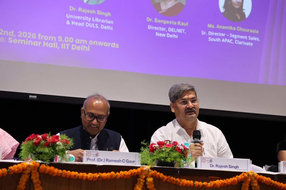 cliitd's tweet photo. 𝗣𝗮𝗻𝗲𝗹 𝗗𝗶𝘀𝗰𝘂𝘀𝘀𝗶𝗼𝗻: 𝗘𝗧𝗗𝘀 𝗶𝗻 𝘁𝗵𝗲 𝗮𝗴𝗲 𝗼𝗳 𝗔𝗜

Engaging discussions and meaningful exchange of ideas during the panel session at the Curtain Raiser of ETD-2026, IIT Delhi.

#ETD2026 #PanelSession #IITDelhi #AI
@iitdelhi @iitdaa @nabihasan https://t.co/uoLkFuh3v2
