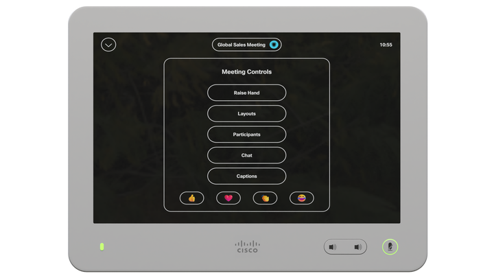 SynergySKY's tweet photo. For years, joining Teams, Zoom, Webex, or Google meetings from Cisco video devices has been easy.

But truly participating? That has been harder.

With TrueView™ Engage, meeting room participants can now interact directly from the Cisco touch controller or their mobile phone, https://t.co/5i4ZraCwvc